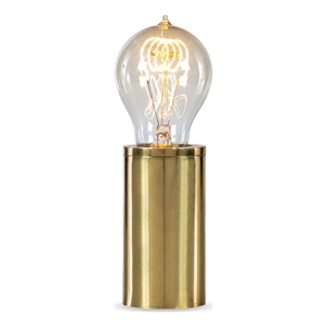small industrial gold brass light bulb lamp by bobo intriguing objects