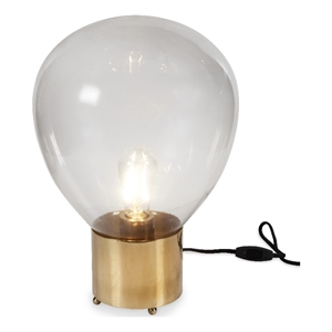 large industrial gold brass light bulb lamp by bobo intriguing objects