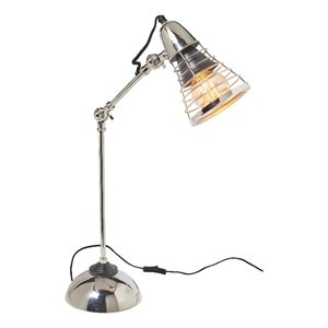 industrial silver metal dixon task lamp by bobo intriguing objects
