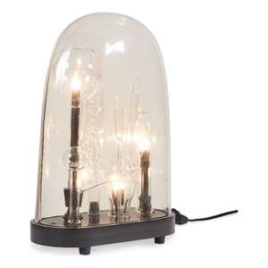 medium clear glass chemistry cloche lamp by bobo intriguing objects