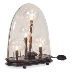 small clear glass chemistry cloche lamp by bobo intriguing objects