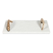Odin White Marble Ram Horn Cheese Board by Bobo Intriguing Objects
