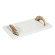 Odin White Marble Ram Horn Cheese Board by Bobo Intriguing Objects