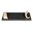Odin Black Marble Ram Horn Handle Cheese Board by Bobo Intriguing Objects