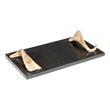 Odin Black Marble Ram Horn Handle Cheese Board by Bobo Intriguing Objects