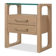 Banyon Bay Two Drawer Nightstand in Natural Wood by Hooker Furnishings