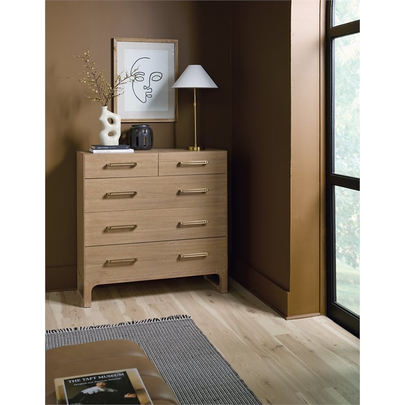 Banyon Bay Five Drawer Dresser in Natural Wood by Hooker Furnishings