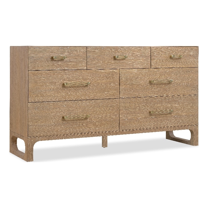 Banyon Bay Seven Drawer Dresser in Natural Wood by Hooker Furnishings