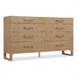 Banyon Bay Eight Drawer Dresser in Natural Wood by Hooker Furnishings