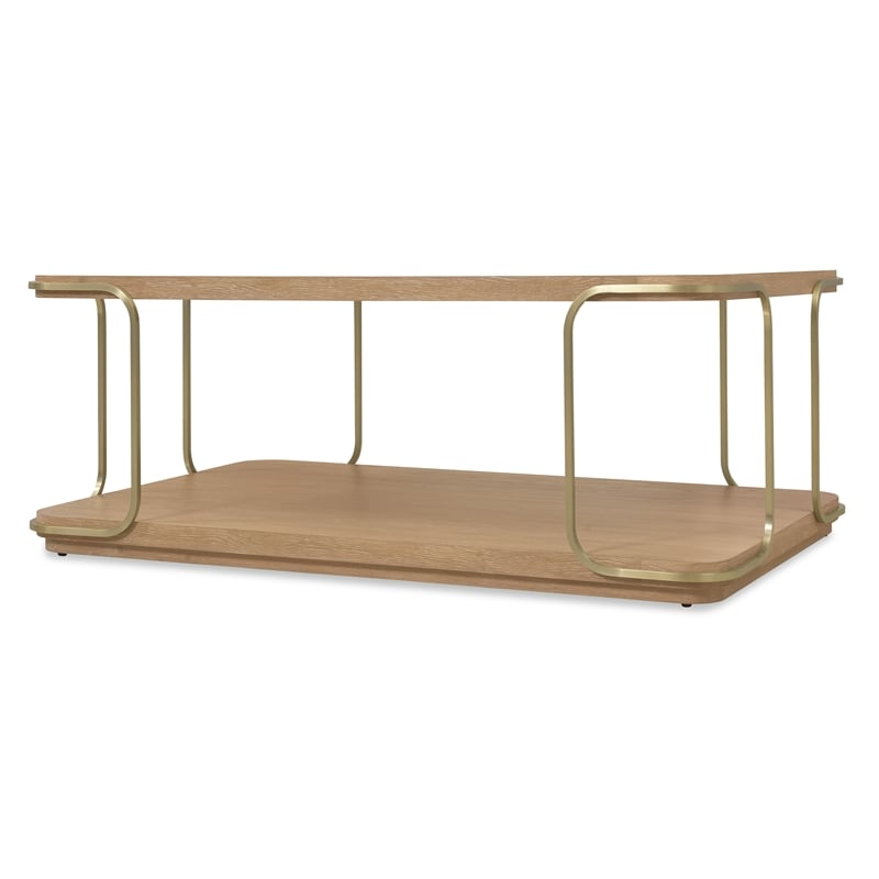 Banyon Bay Rectangle Cocktail Table in Natural Wood by Hooker Furnishings