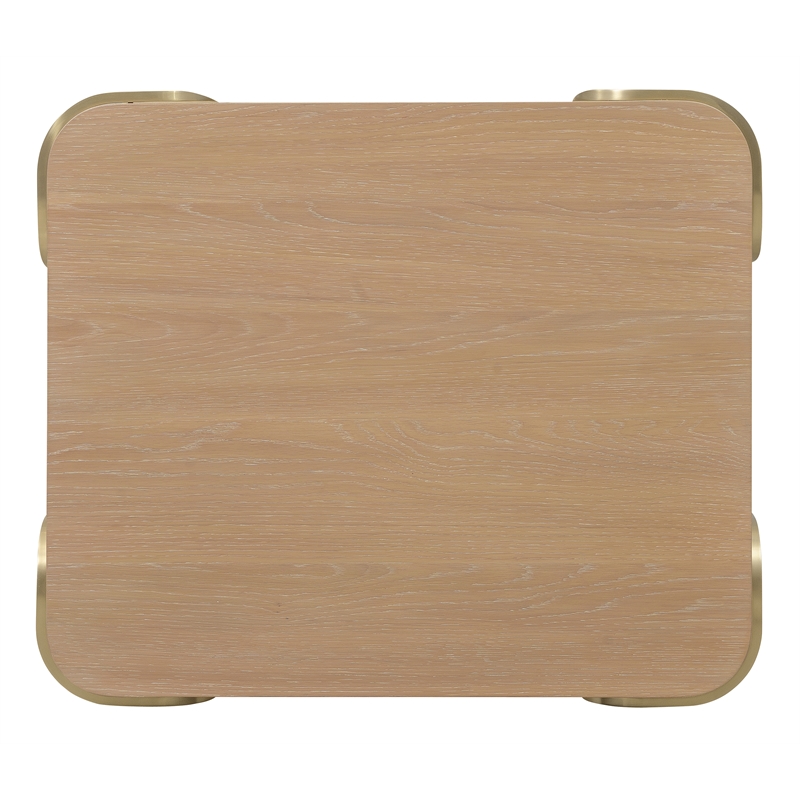 Banyon Bay Open Shelf End Table in Natural Wood by Hooker Furnishings