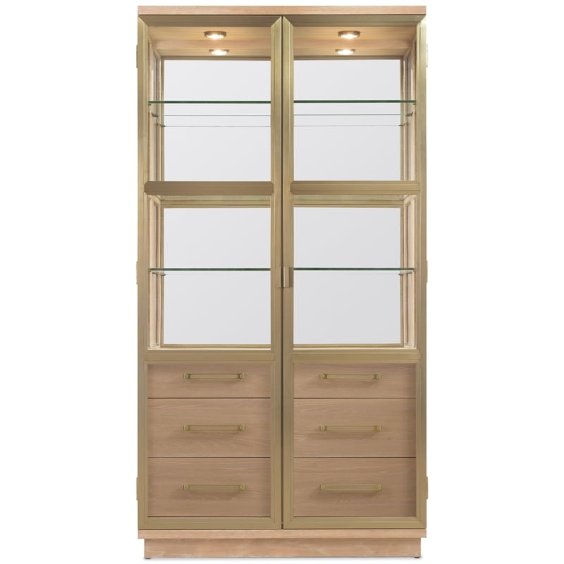 Banyon Bay Display Cabinet in Natural Wood by Hooker Furnishings
