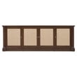Archives Entertainment Console in Dark Natural Wood Finish by Hooker