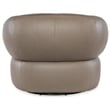 Aria Swivel Chair with Taupe Top Grain Leather by Hooker Furnishings