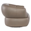 Aria Swivel Chair with Taupe Top Grain Leather by Hooker Furnishings