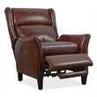 Henley Red Leather Power Recliner with Power Headrest by Hooker Furnishings