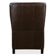 Henley Dark Brown Leather Power Recliner with Power Headrest by Hooker