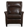 Henley Dark Brown Leather Power Recliner with Power Headrest by Hooker