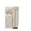 Savion Deux Beige Fabric Power Recliner with Power Headrest by Hooker
