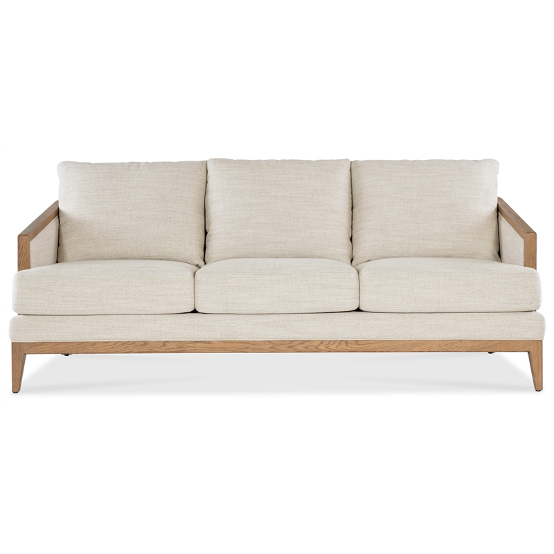 Enveyed Stationary Sofa with Beige Fabric by Hooker Furnishings