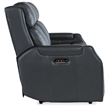Nelson Blue Leather Zero Gravity Power Sofa with Power Headrest and Lumbar