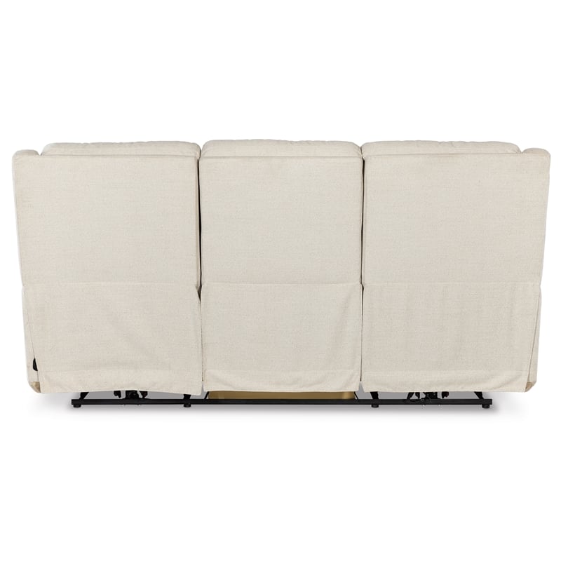 Nelson Cream Fabric Zero Gravity Power Sofa with Power Headrest and Lumbar