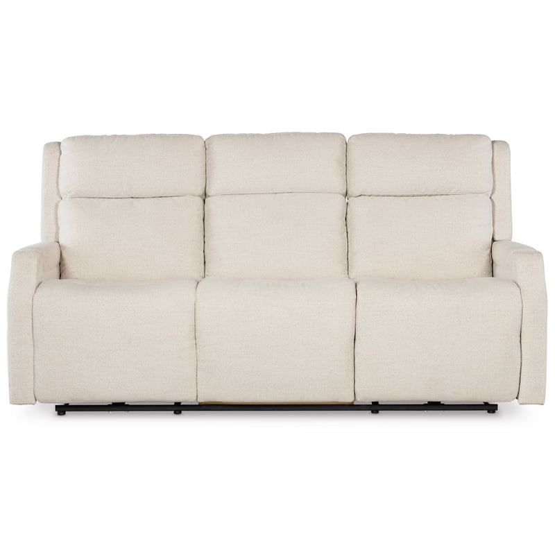 Nelson Cream Fabric Zero Gravity Power Sofa with Power Headrest and Lumbar