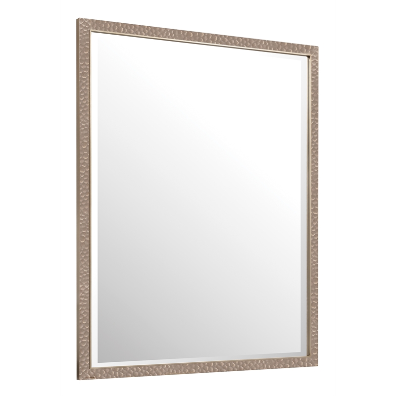Archives Rectangle Mirror in Gold Color Metal Frame by Hooker Furnishings