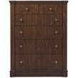 Archives Seven-Drawer Chest in Dark Natural Wood Finish by Hooker Furnishings