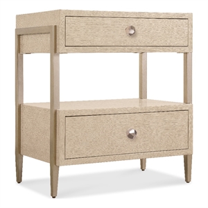 Westwood Two-Drawer Nightstand in Natural Wood Finish by Hooker Furnishings