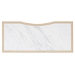 Melange Flourish Dressing Table with Marble Top on a Natural Base by Hooker
