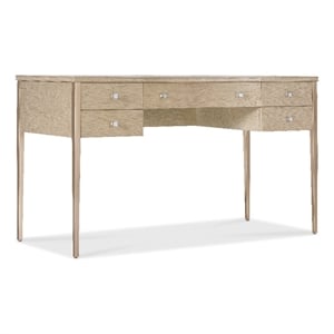 Melange Flourish Dressing Table with Marble Top on a Natural Base by Hooker