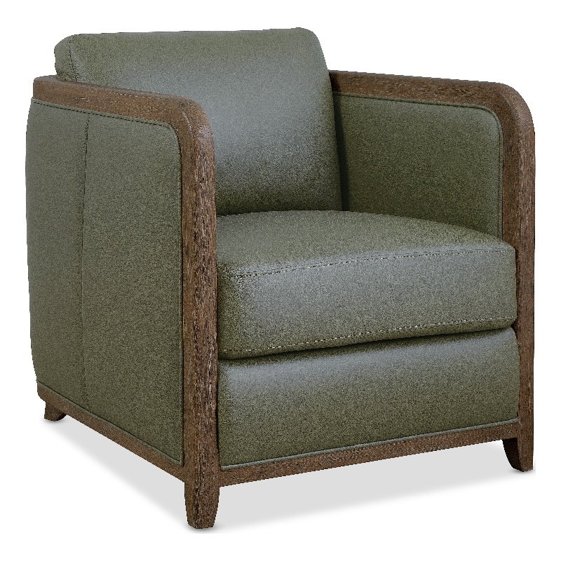 Breeze Accent Chair with Green Leather by Hooker Furnishings