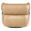 McGuire Swivel Chair with Beige Leather by Hooker Furnishings
