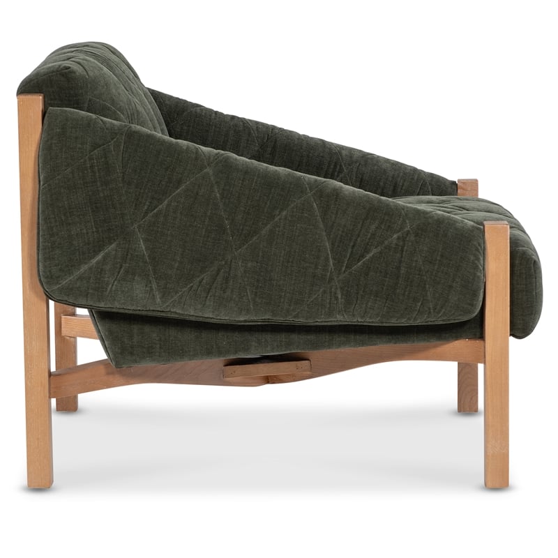 Kerns Tufted Accent Chair with Green Fabric by Hooker Furnishings