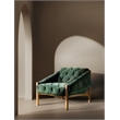 Kerns Tufted Accent Chair with Green Fabric by Hooker Furnishings
