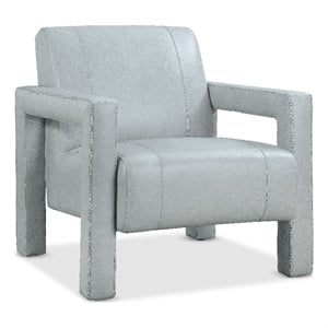 Covette Accent Chair with Blue Leather by Hooker Furnishings