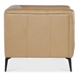 Nicolla Stationary Chair with Beige Leather by Hooker Furnishings