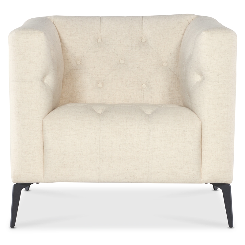 Nicolla Stationary Chair with Beige Fabric by Hooker Furnishings