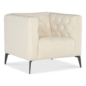 Nicolla Stationary Chair with Beige Fabric by Hooker Furnishings