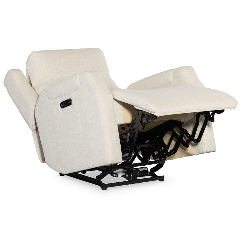 Nelson Cream Fabric Zero Gravity Power Recliner with Power Headrest and Lumbar
