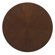 Archives Round Pedestal Dining Table in Dark Natural Wood Finish by Hooker