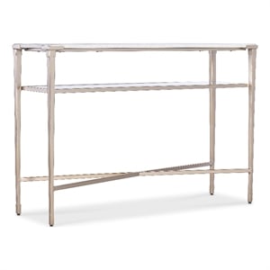 Melange Jen Console Table with White Stone Top by Hooker Furnishings