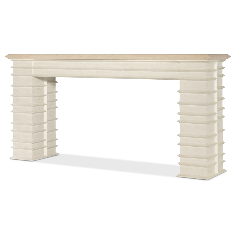 Commerce and Market Melrose Console Table in Cream Wood Finish by Hooker