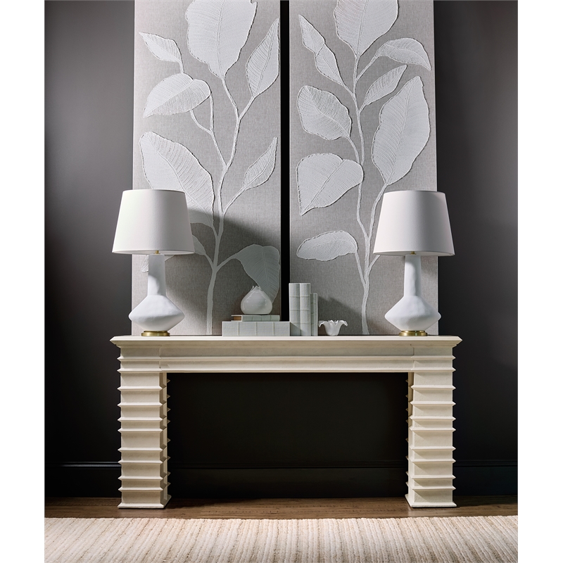 Commerce and Market Melrose Console Table in Cream Wood Finish by Hooker