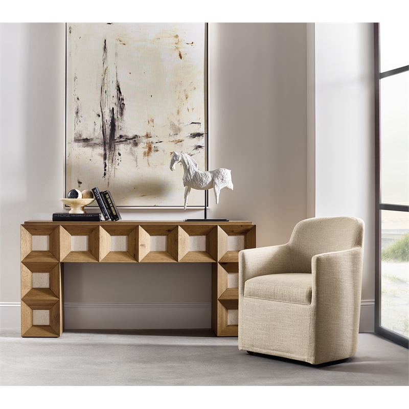 Commerce and Market Haven Console Table in Natural Wood Finish by Hooker