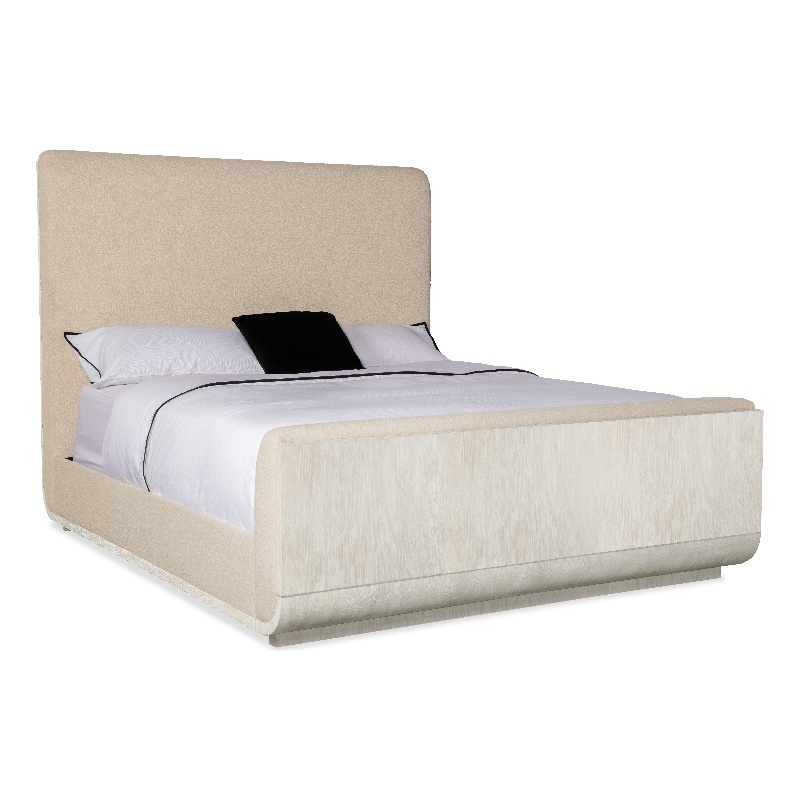 Hooker Furniture Modern Mood Queen Beige Fabric Upholstered Panel Bed