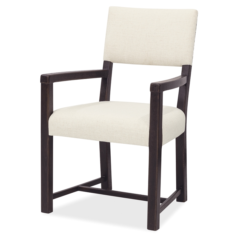 Driftwood Upholstered Arm Chair in Beige Wood by Hooker Furniture