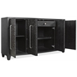 Melange Midnight Credenza in Black Wood Finish by Hooker Furniture