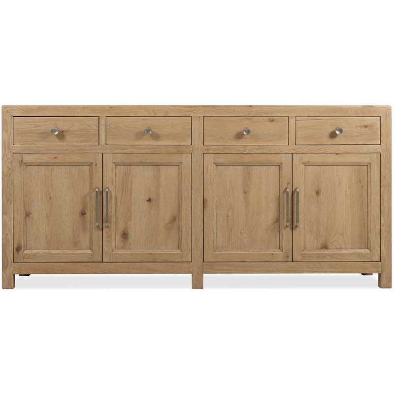Driftwood 4-Door 4-Drawer Buffet in Light Brown Wood by Hooker Furniture